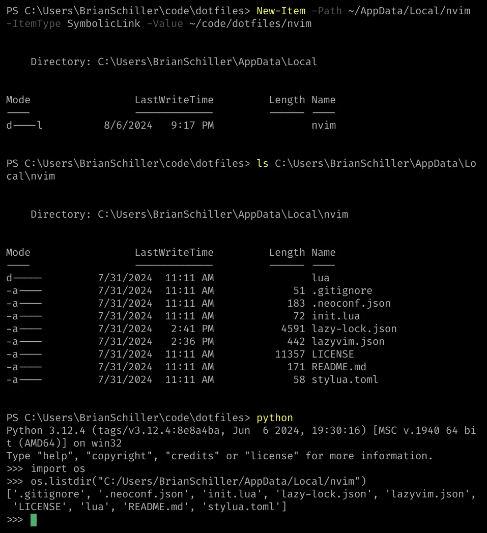 Creating the symlink manually works